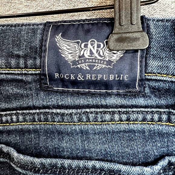 Rock & Republic Jeans Womens Size 30 Blue Bootcut Kasandra Cotton Blend Casual - Picture 6 of 16